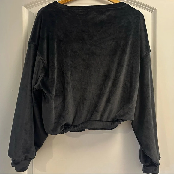 Z Supply Black Bodhi Velour Sweatshirt - Picture 5 of 6
